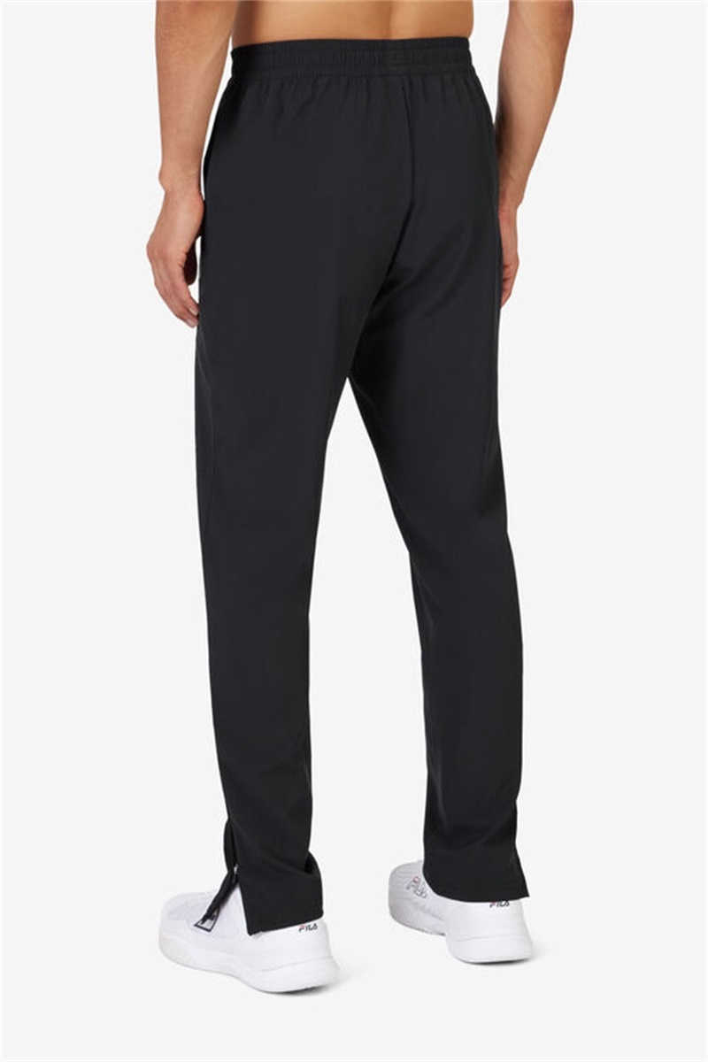 Black / Light Green Men's Fila Backspin Track Pants | Saudi Arabia-381047