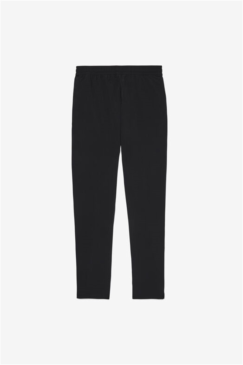Black / Light Green Men's Fila Backspin Track Pants | Saudi Arabia-381047