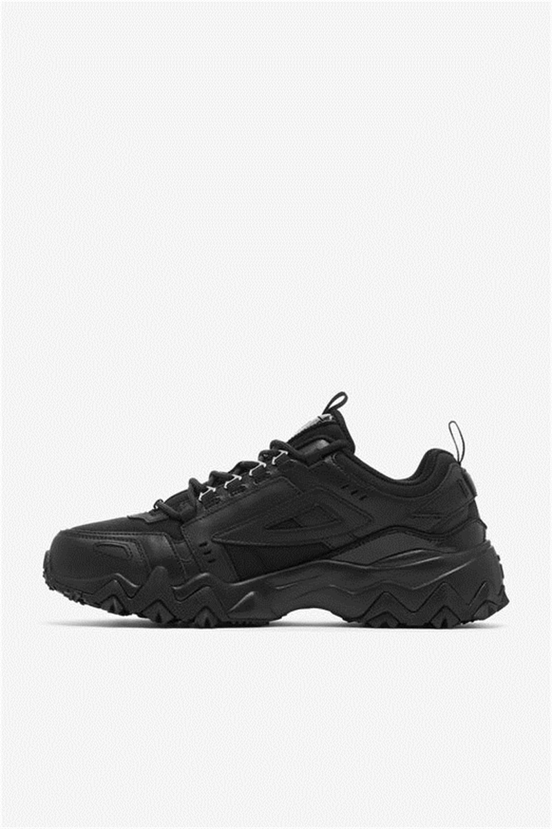 Black / Metal Silver Men's Fila Oakmont Tr Shoes | Saudi Arabia-428167