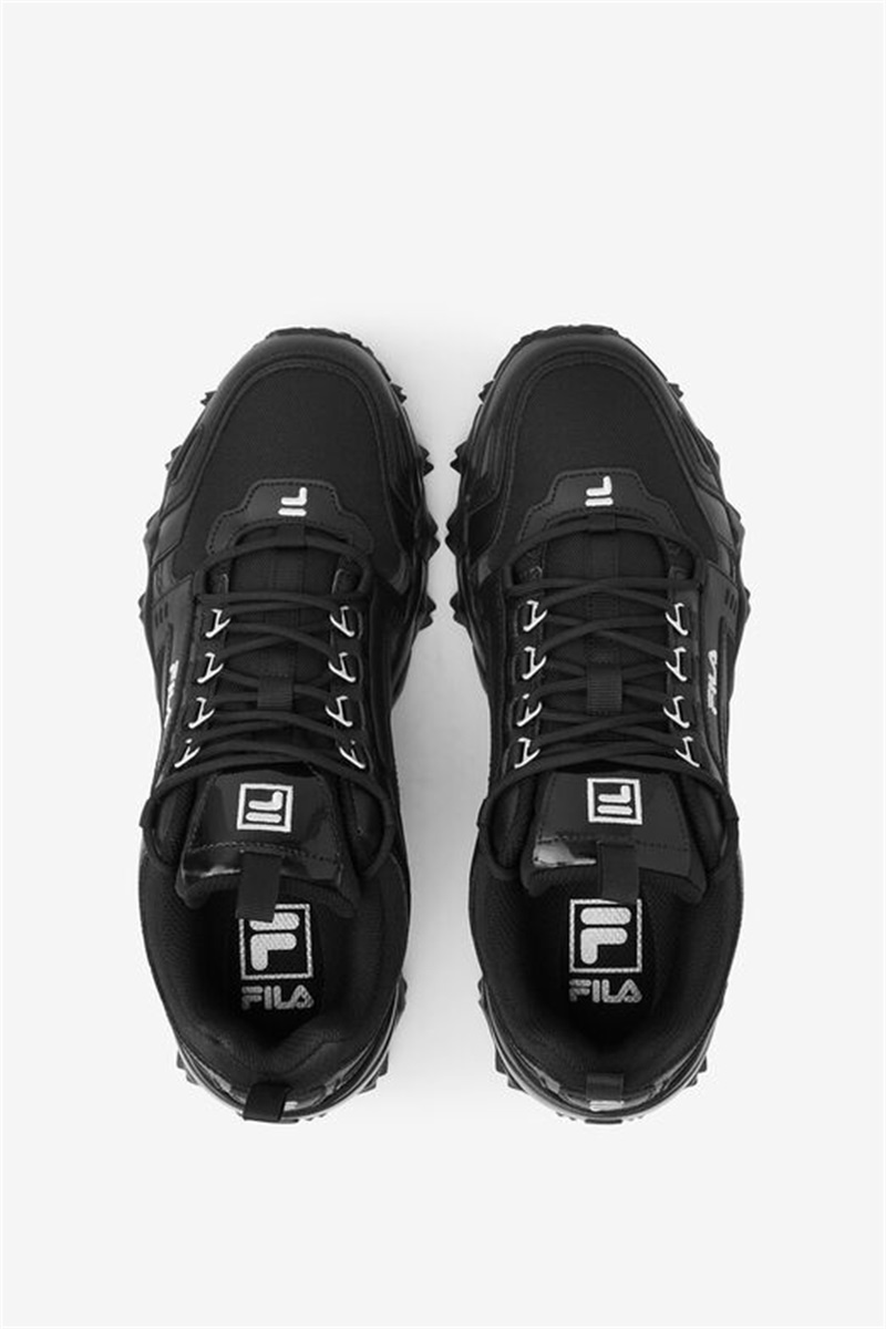 Black / Metal Silver Men's Fila Oakmont Tr Shoes | Saudi Arabia-428167