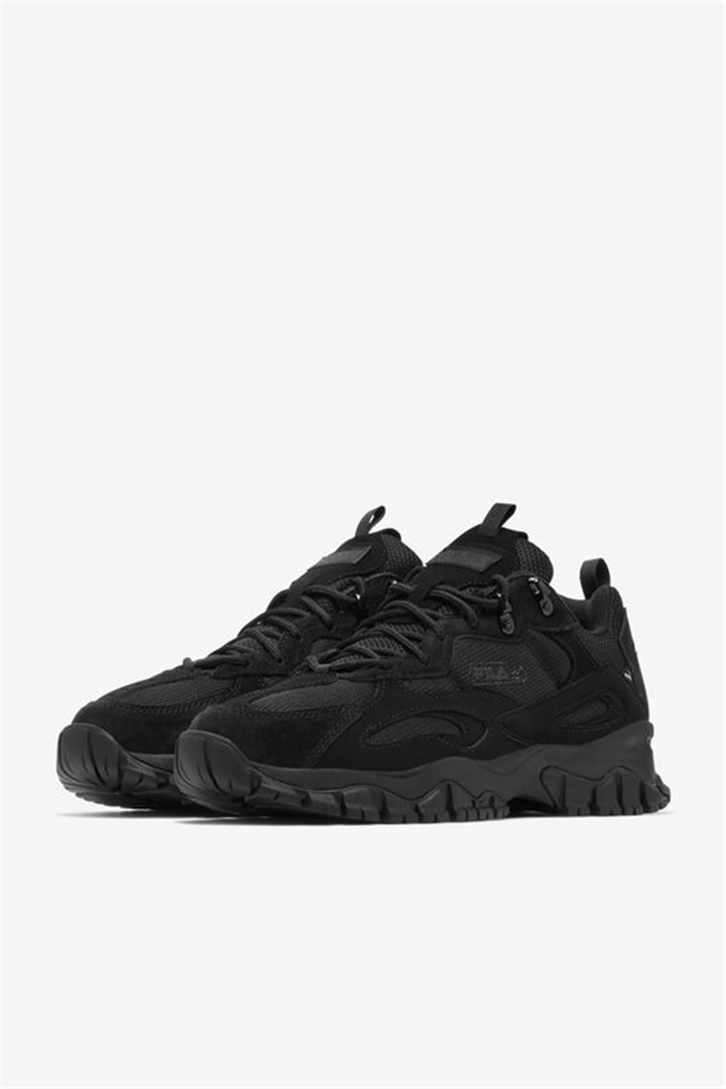 Black / Metal Silver Men's Fila Ray Tracer Tr 2 Shoes | Saudi Arabia-248753