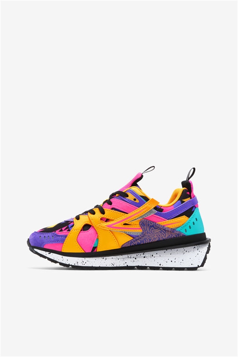 Black / Purple / White Women's Fila Sandenal Sneakers | Saudi Arabia-912378