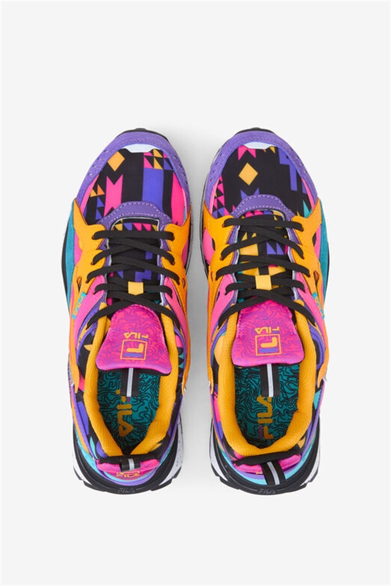 Black / Purple / White Women's Fila Sandenal Sneakers | Saudi Arabia-912378