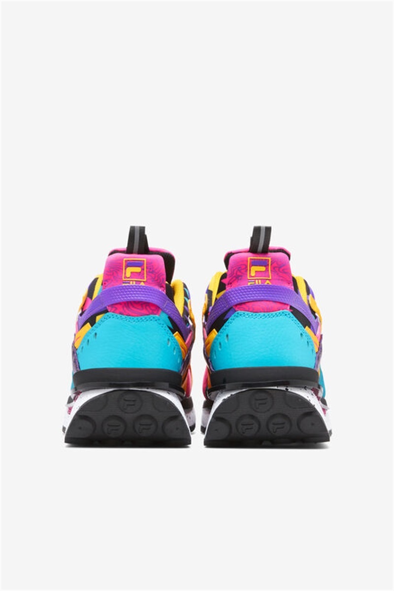 Black / Purple / White Women's Fila Sandenal Sneakers | Saudi Arabia-912378