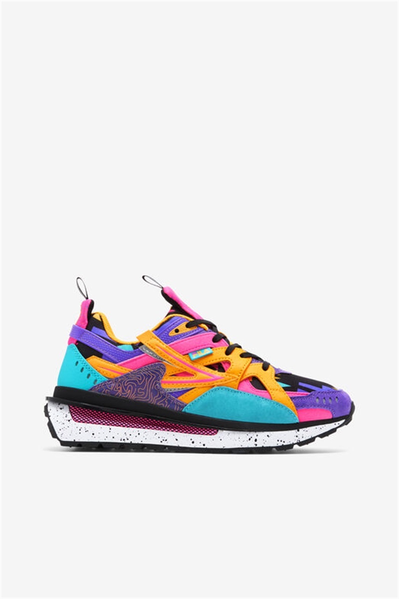 Black / Purple / White Women\'s Fila Sandenal Sneakers | Saudi Arabia-912378