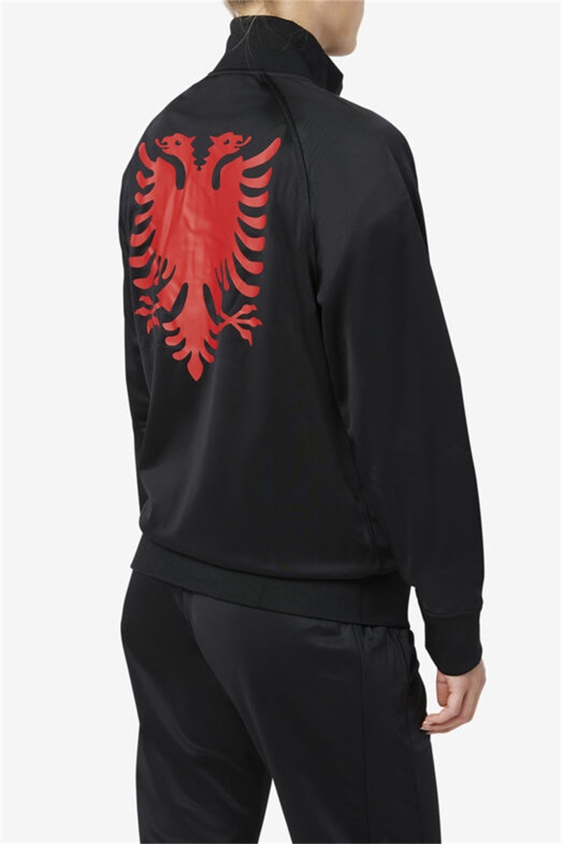 Black / Red Men's Fila Albania Track Jackets | Saudi Arabia-195024