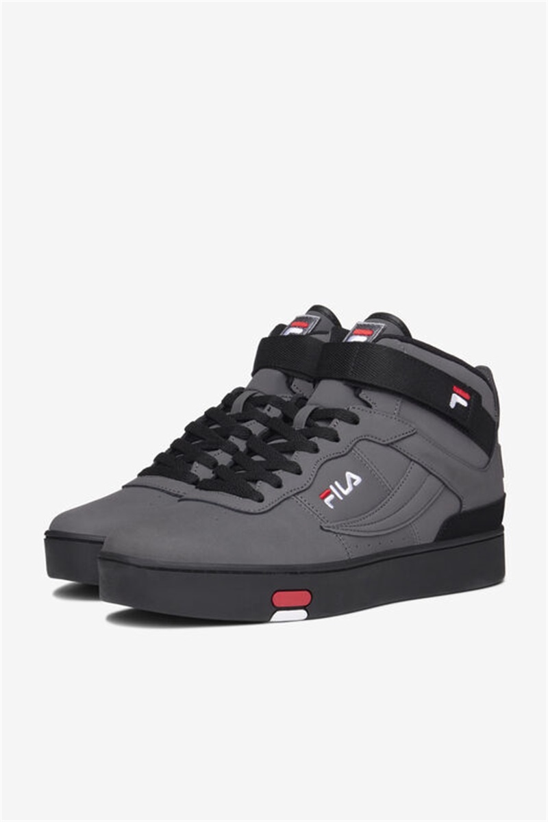 Black / Red Men's Fila V-10 Lux Sneakers | Saudi Arabia-691583