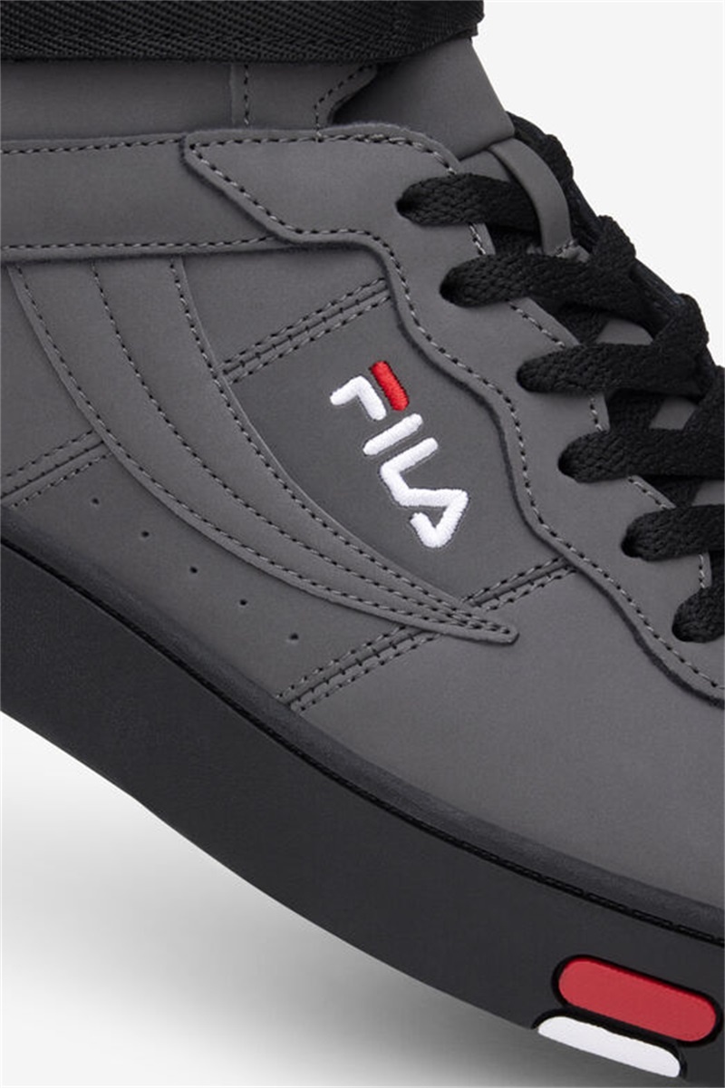 Black / Red Men's Fila V-10 Lux Sneakers | Saudi Arabia-691583