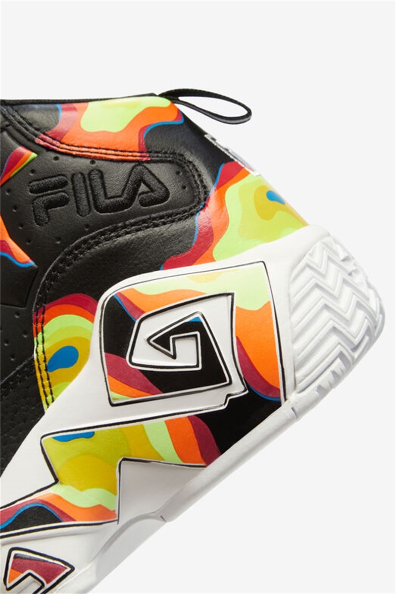 Black / Red Orange / Red Kids' Fila MB Shoes | Saudi Arabia-986471