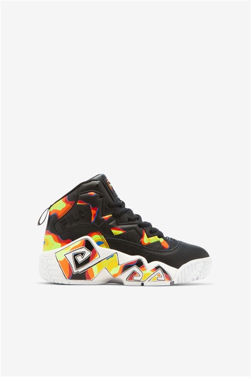 Black / Red Orange / Red Kids\' Fila MB Shoes | Saudi Arabia-986471