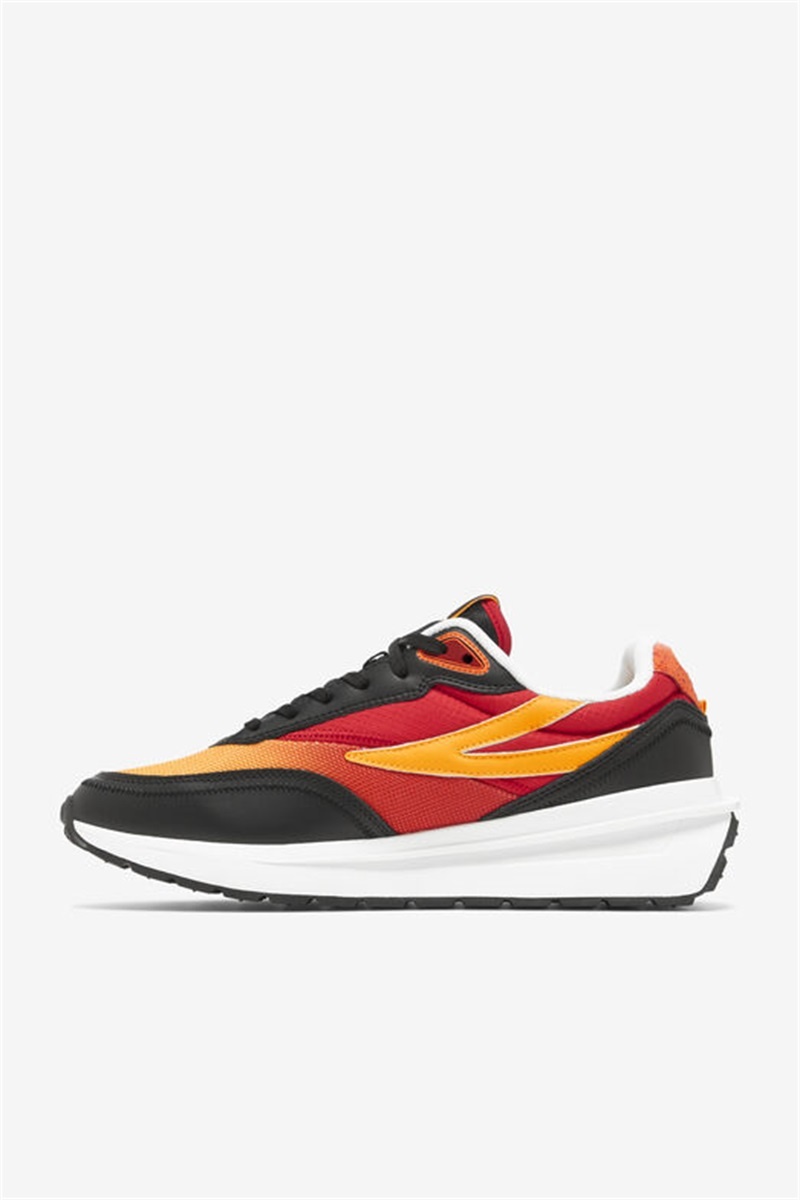 Black / Red / Gold Men's Fila Renno Shoes | Saudi Arabia-728901