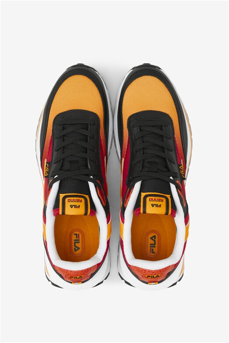 Black / Red / Gold Men's Fila Renno Shoes | Saudi Arabia-728901