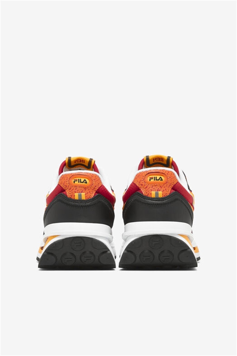 Black / Red / Gold Men's Fila Renno Shoes | Saudi Arabia-728901