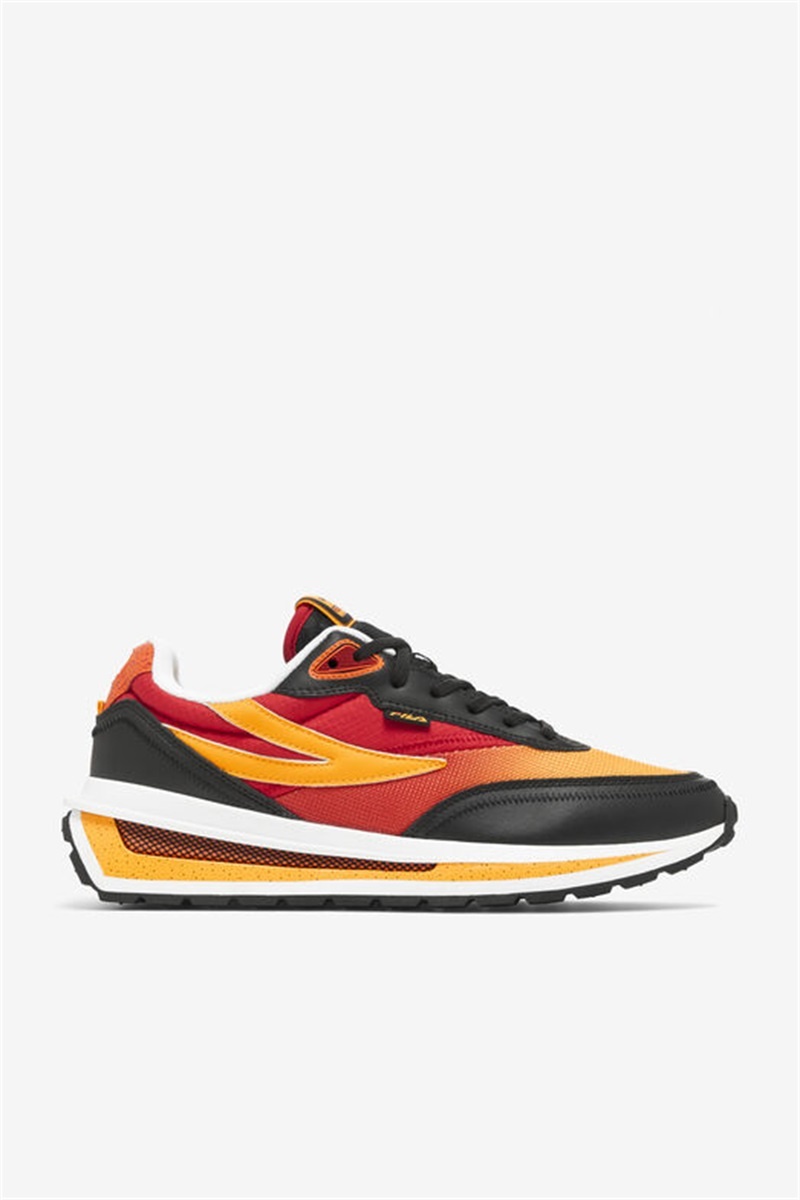 Black / Red / Gold Men\'s Fila Renno Shoes | Saudi Arabia-728901
