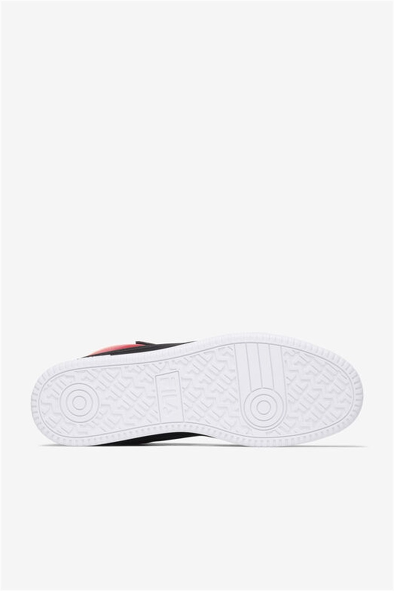 Black / Red / Orange Men's Fila A-High Fade Shoes | Saudi Arabia-287153