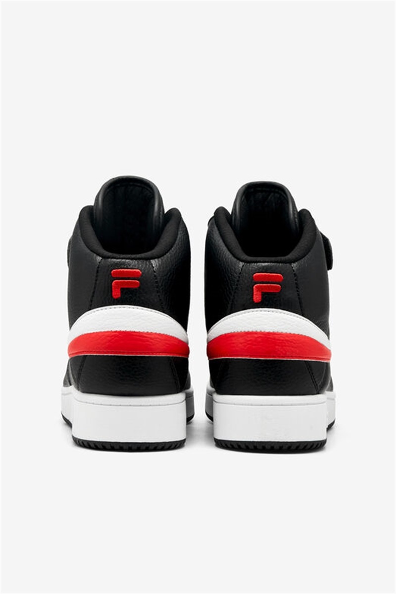 Black / Red / White Men's Fila A-High Shoes | Saudi Arabia-476089