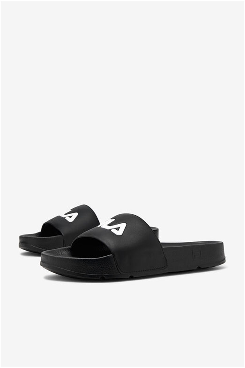 Black / Red / White Men's Fila Drifter Slides | Saudi Arabia-362918