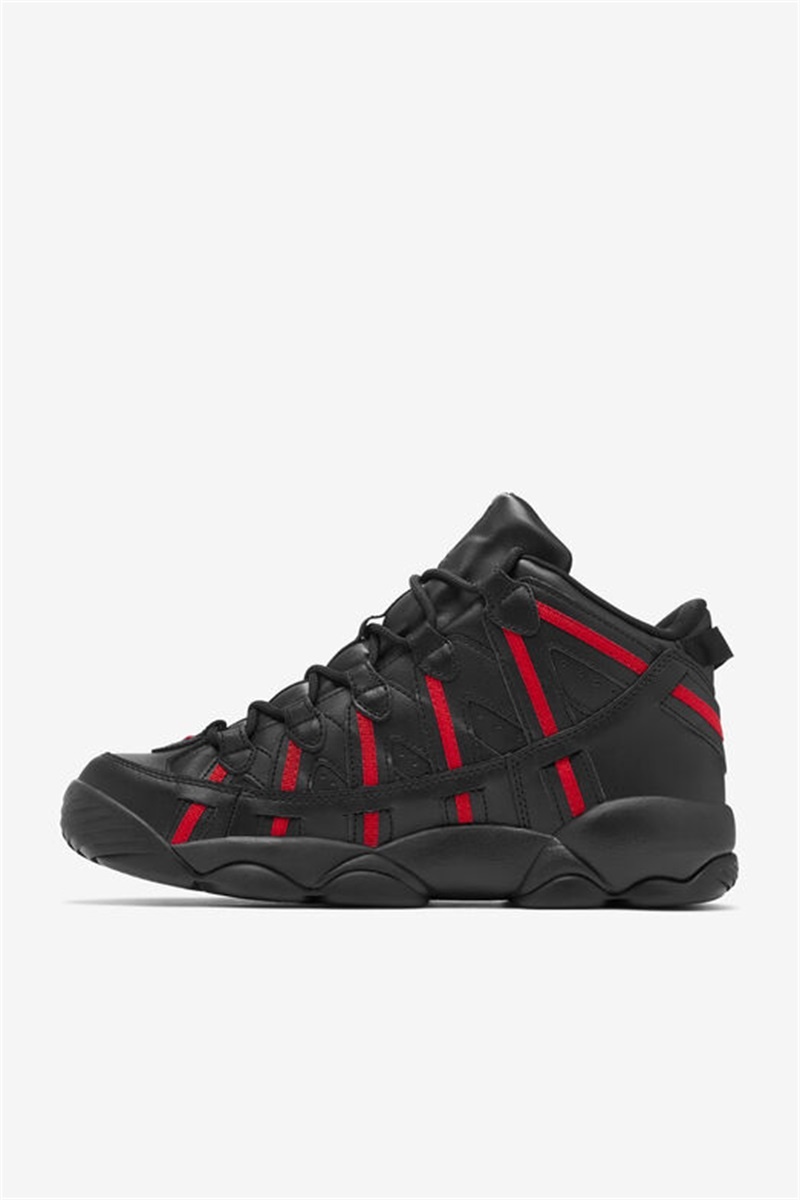 Black / Red / White Men's Fila Stackhouse Spaghetti Shoes | Saudi Arabia-506281