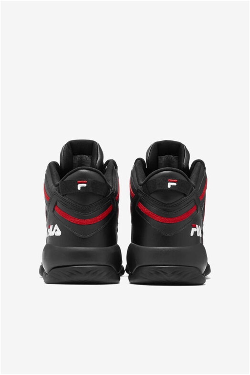 Black / Red / White Men's Fila Stackhouse Spaghetti Shoes | Saudi Arabia-506281