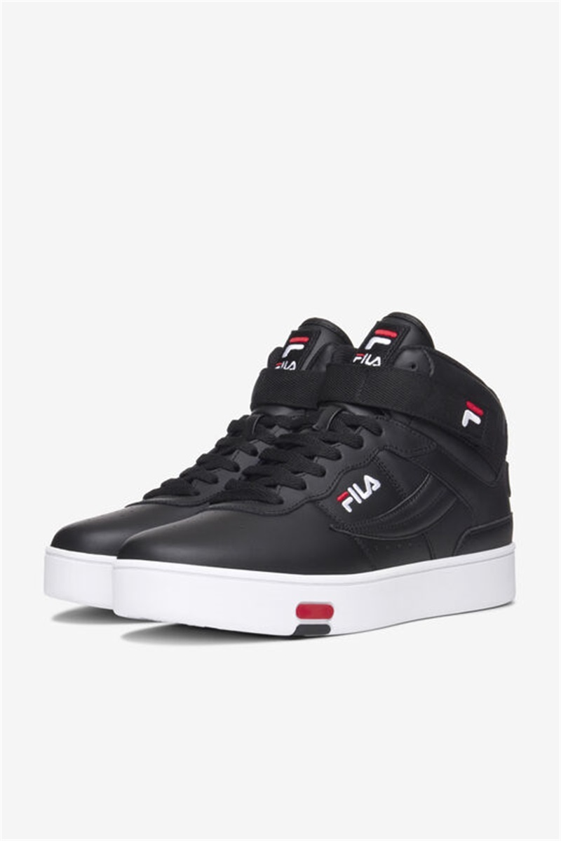 Black / Red / White Men's Fila V-10 Lux Sneakers | Saudi Arabia-798501