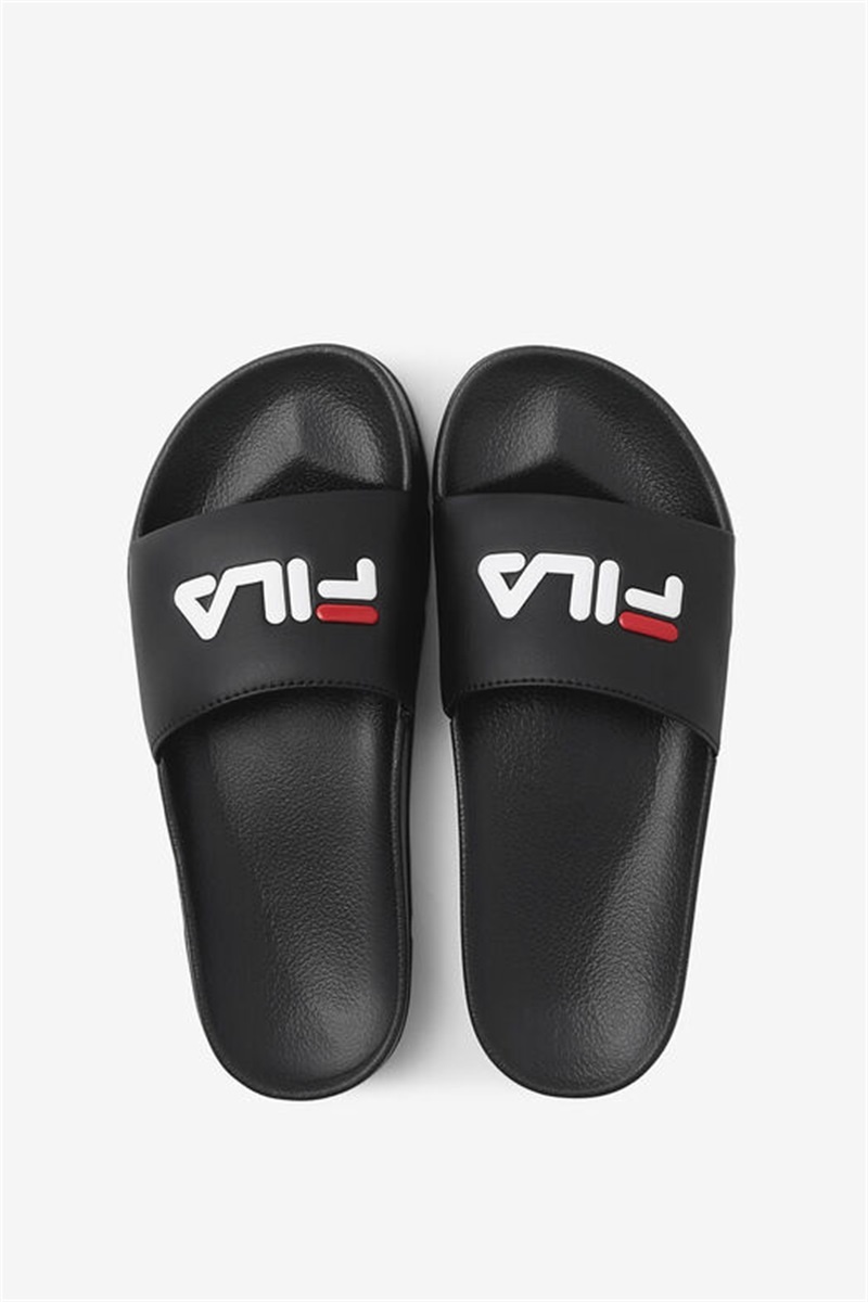Black / Red / White Women's Fila Drifter Slides | Saudi Arabia-234698