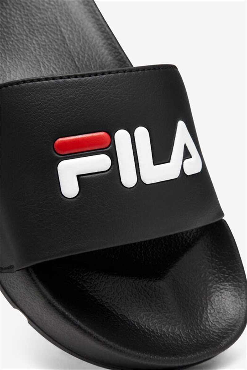 Black / Red / White Women's Fila Drifter Slides | Saudi Arabia-234698