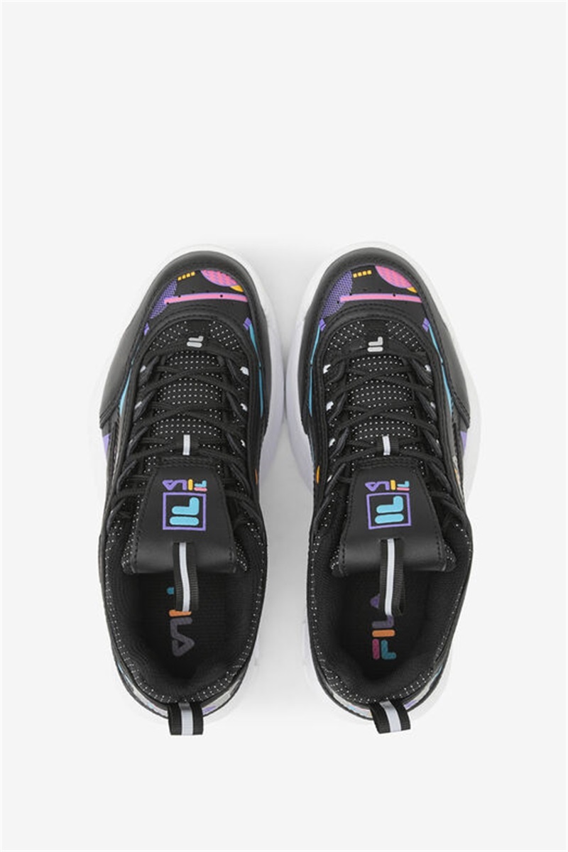 Black / White Kids' Fila Disruptor 2 Premium Shoes | Saudi Arabia-295130
