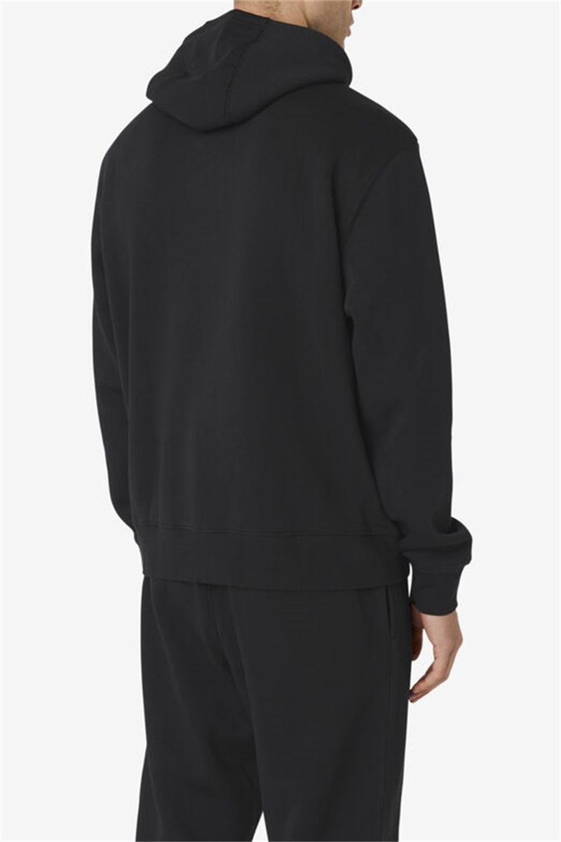 Black / White Men's Fila Algot Hoodie | Saudi Arabia-621385