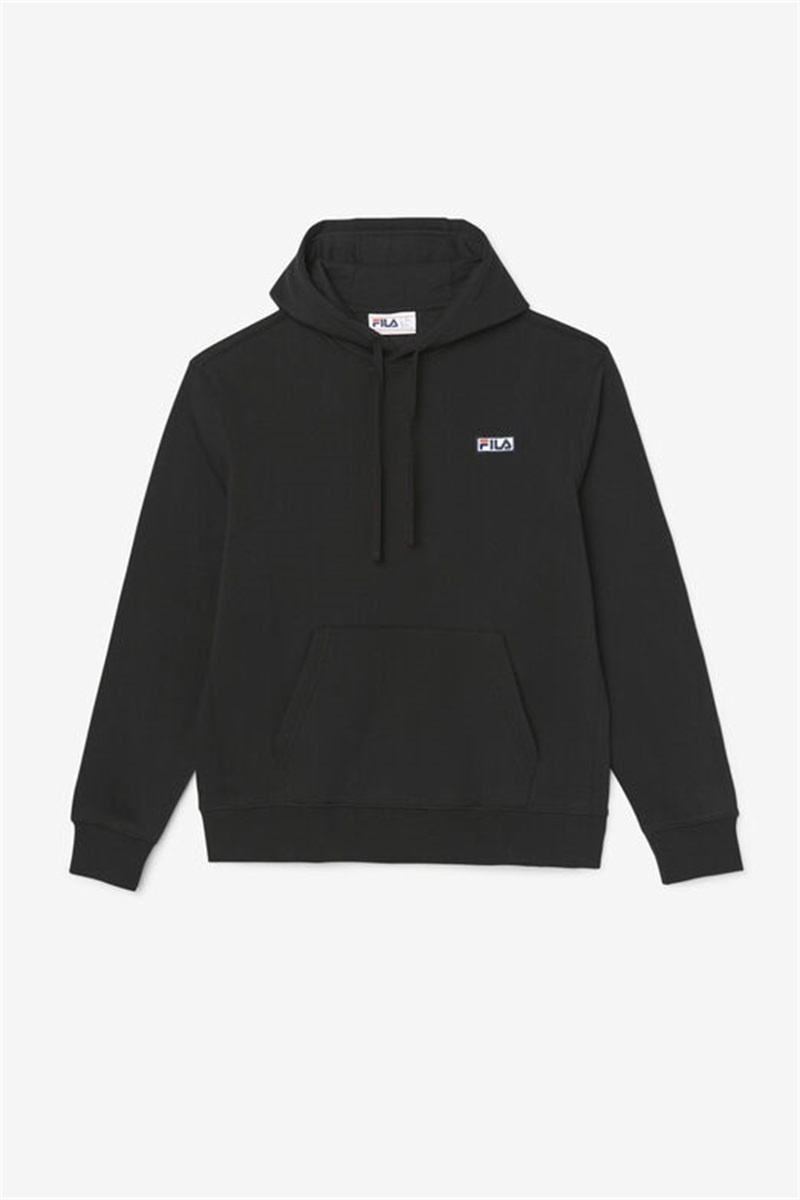 Black / White Men\'s Fila Algot Hoodie | Saudi Arabia-621385