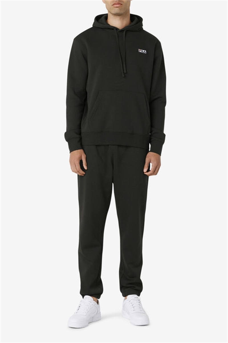 Black / White Men's Fila Garin Joggers | Saudi Arabia-815043
