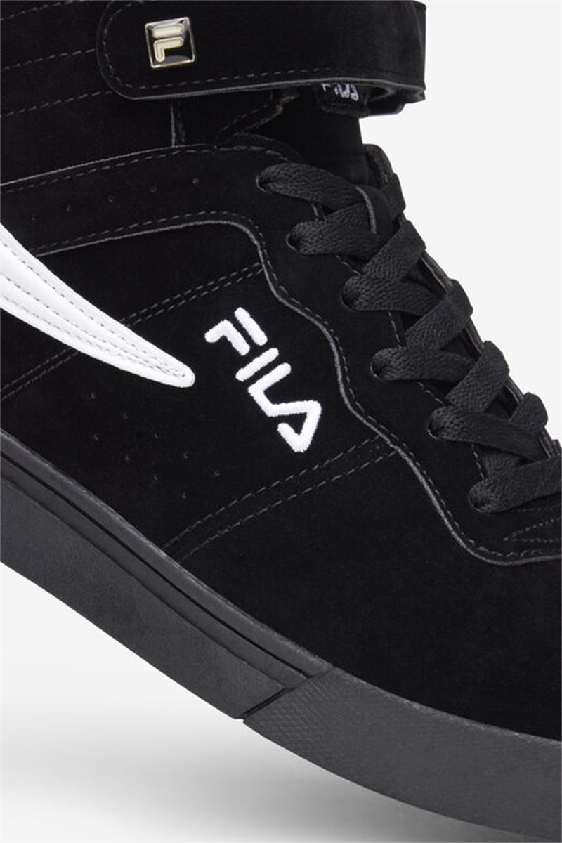Black / White Women's Fila Vulc 13 Fs Shoes | Saudi Arabia-962517