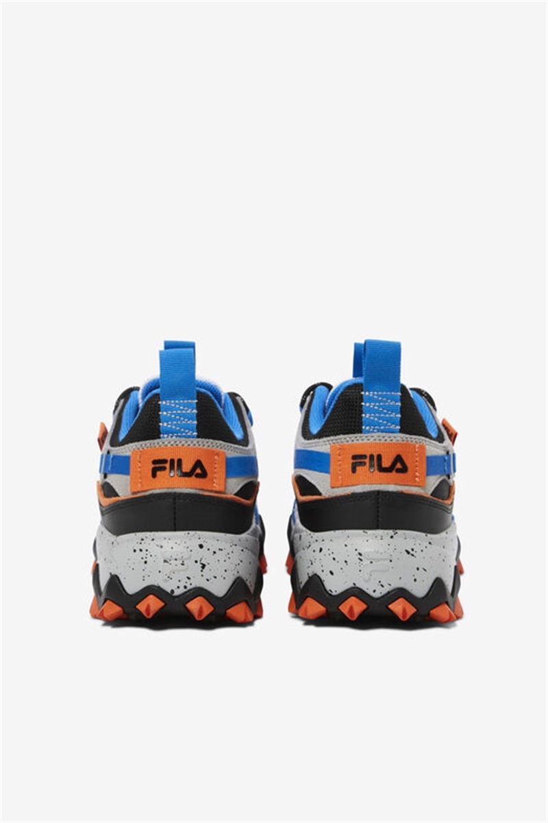 Black / White / Blue Men's Fila Excursion Shoes | Saudi Arabia-976481