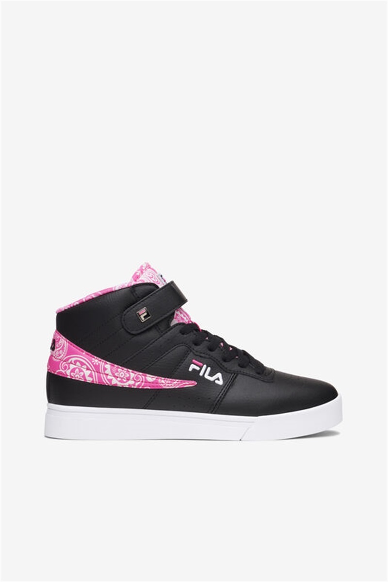 Black / White / Pink Women\'s Fila Vulc 13 Rg Shoes | Saudi Arabia-327450