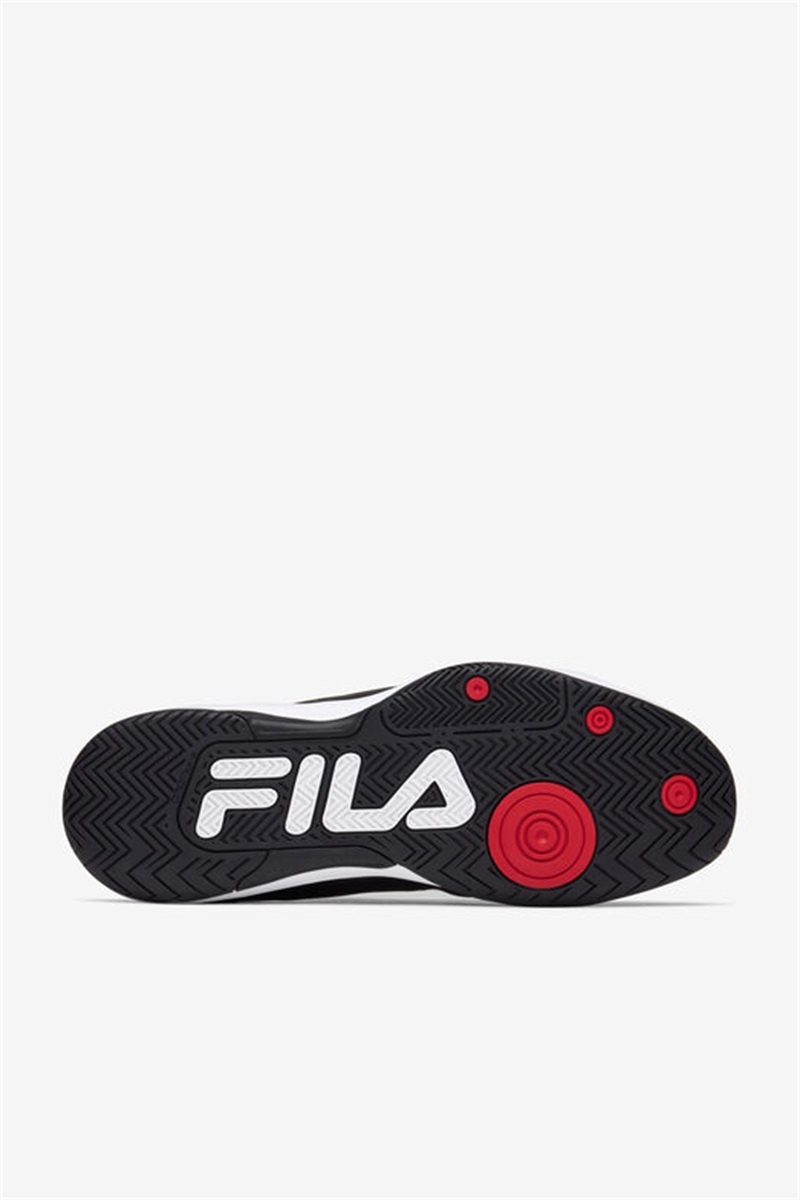 Black / White / Red Men's Fila Double Bounce 3 Pickleball Shoes | Saudi Arabia-813790