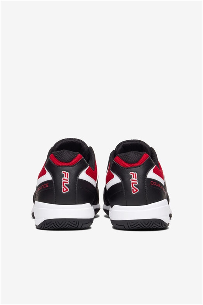 Black / White / Red Men's Fila Double Bounce 3 Pickleball Shoes | Saudi Arabia-813790