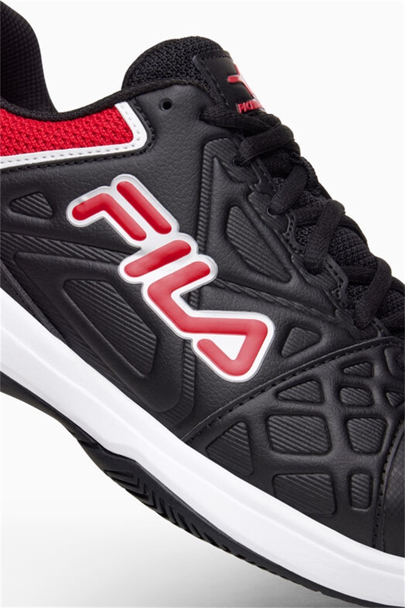 Black / White / Red Men's Fila Double Bounce 3 Pickleball Shoes | Saudi Arabia-813790