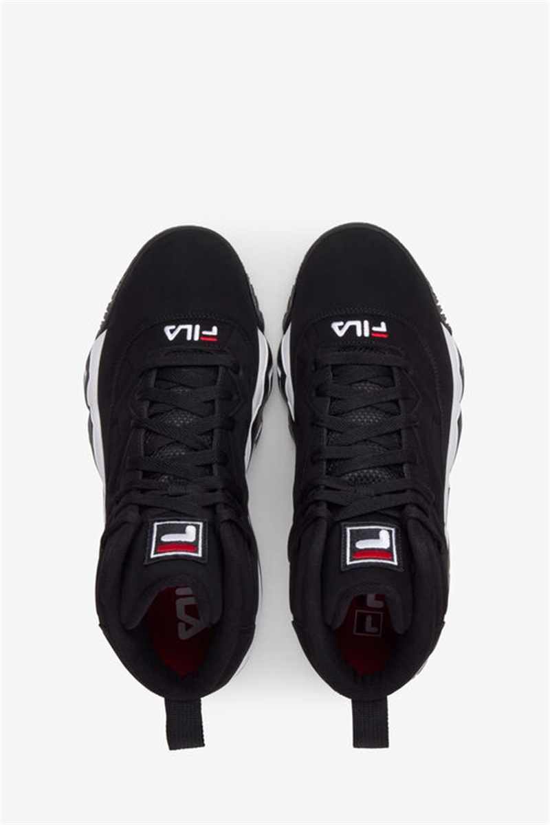 Black / White / Red Men's Fila MB Sneakers | Saudi Arabia-295781