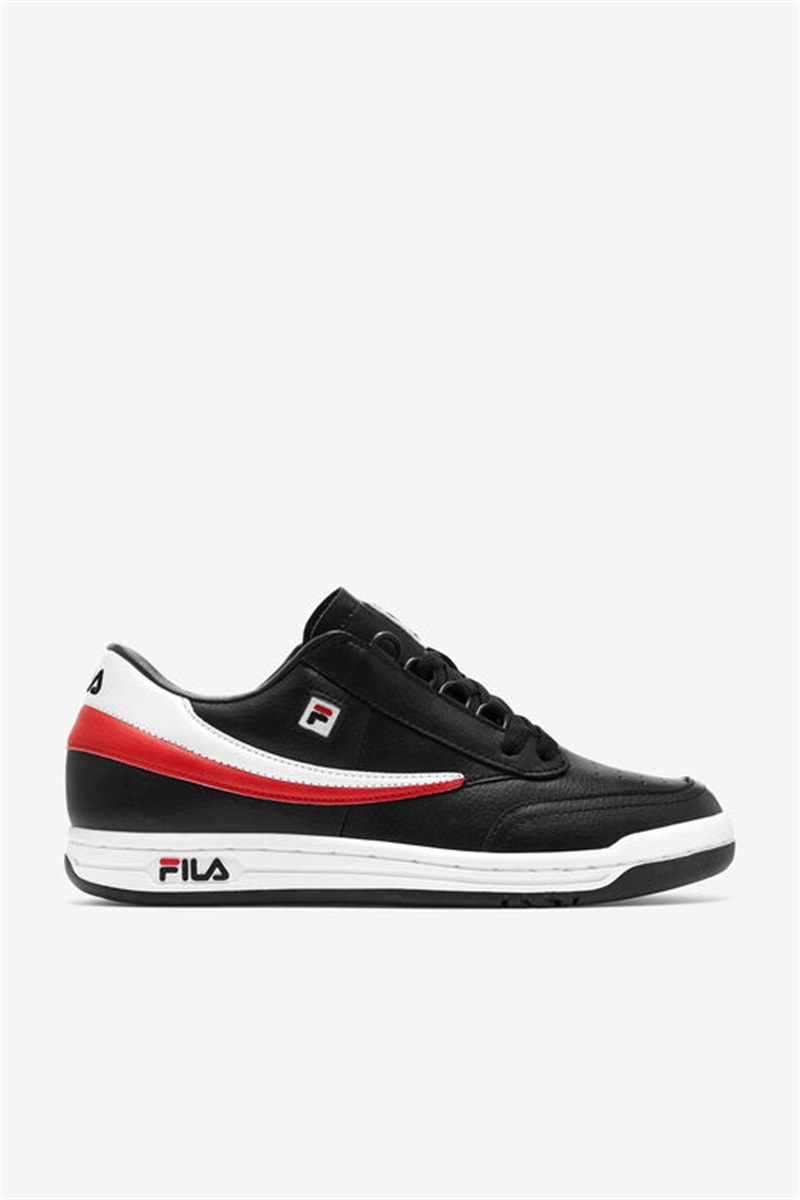 Black / White / Red Men\'s Fila Original Tennis Shoes | Saudi Arabia-538174