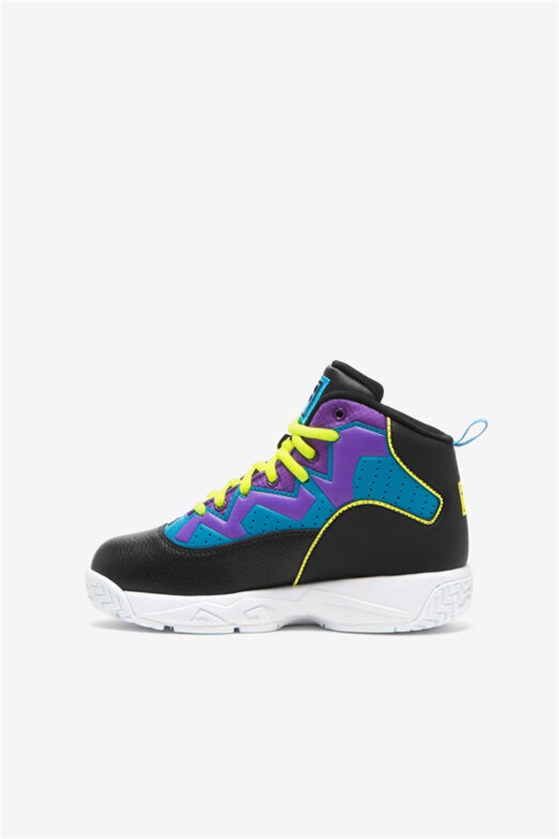 Black / Yellow / Purple Kids' Fila MB Shoes | Saudi Arabia-654102
