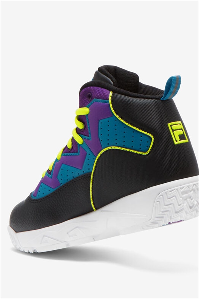 Black / Yellow / Purple Kids' Fila MB Shoes | Saudi Arabia-654102