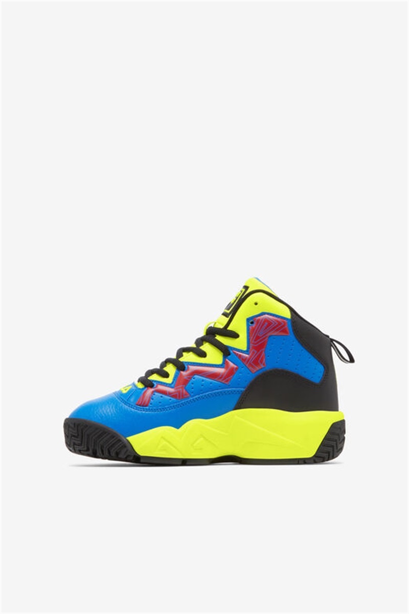 Black / Yellow / Red Kids' Fila MB Shoes | Saudi Arabia-713265