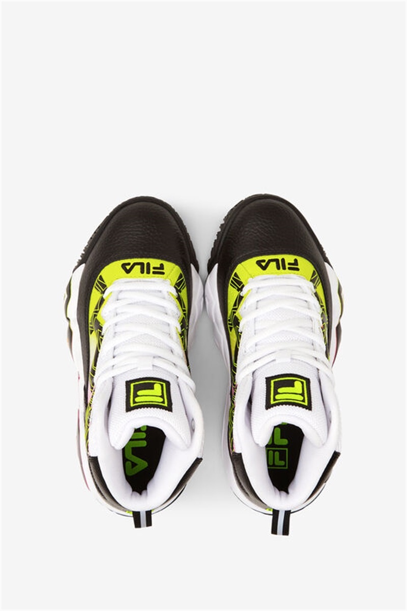 Black / Yellow / White Kids' Fila MB Shoes | Saudi Arabia-825037