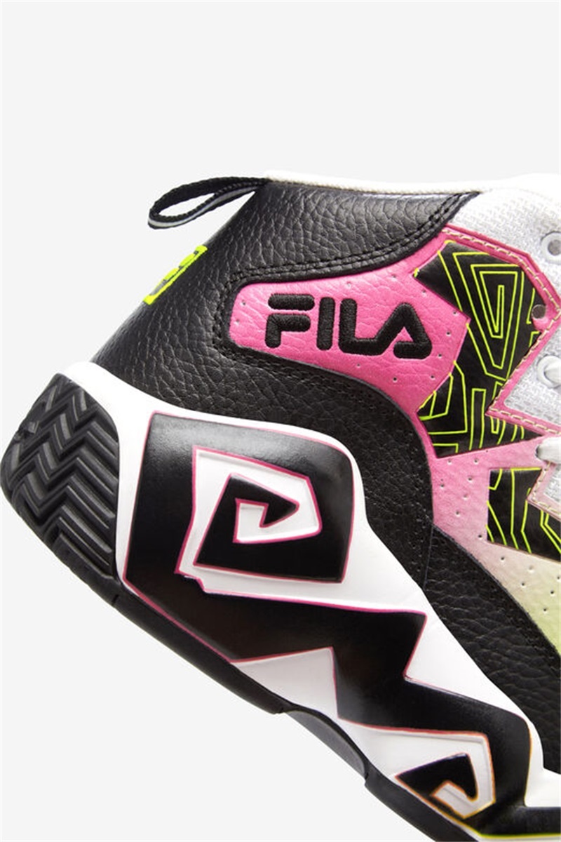 Black / Yellow / White Kids' Fila MB Shoes | Saudi Arabia-825037