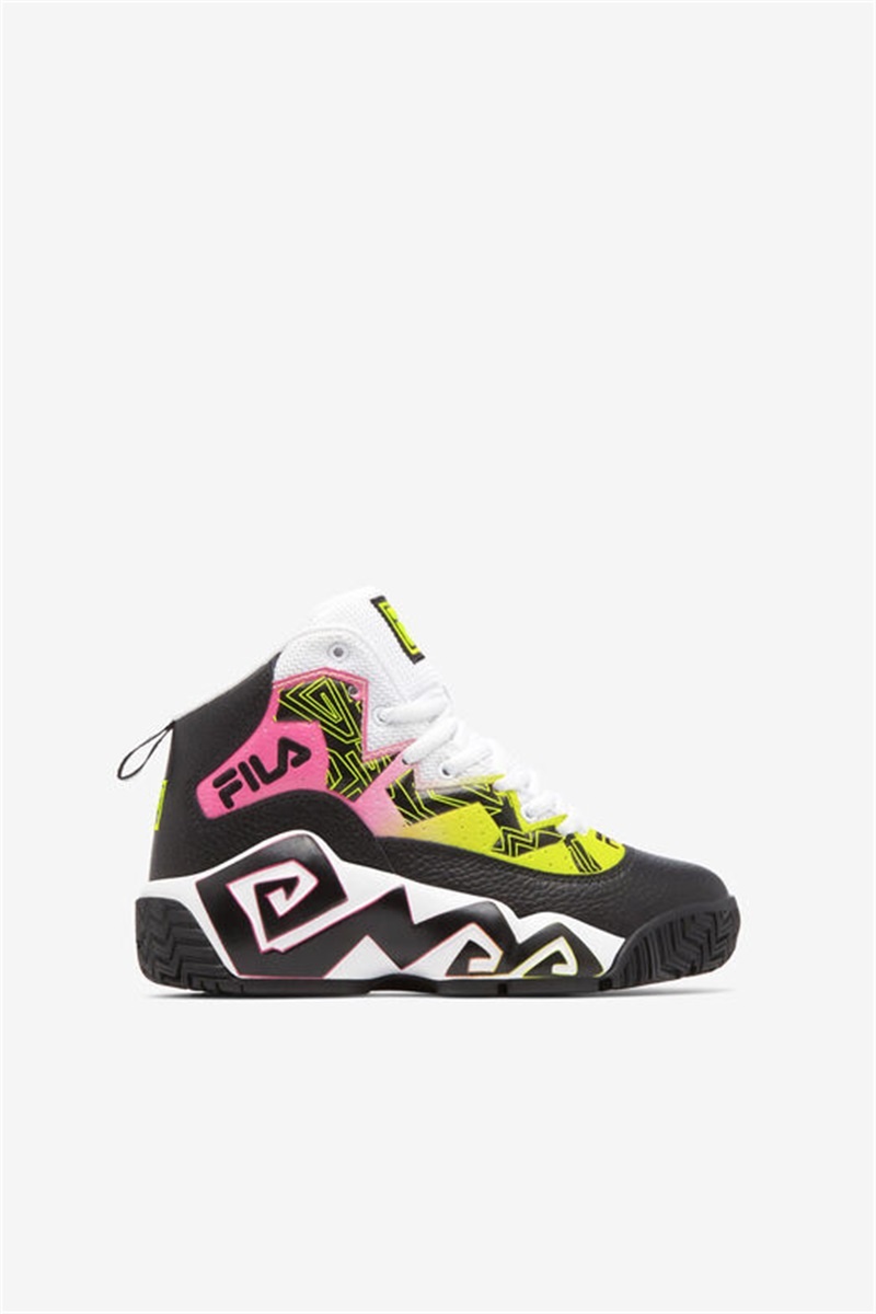 Black / Yellow / White Kids\' Fila MB Shoes | Saudi Arabia-825037