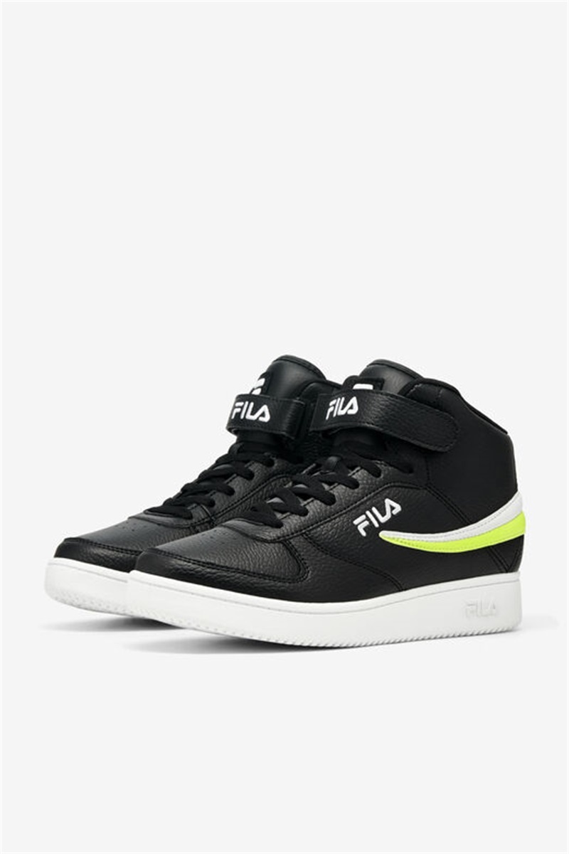 Black / Yellow / White Men's Fila A-High Shoes | Saudi Arabia-761938