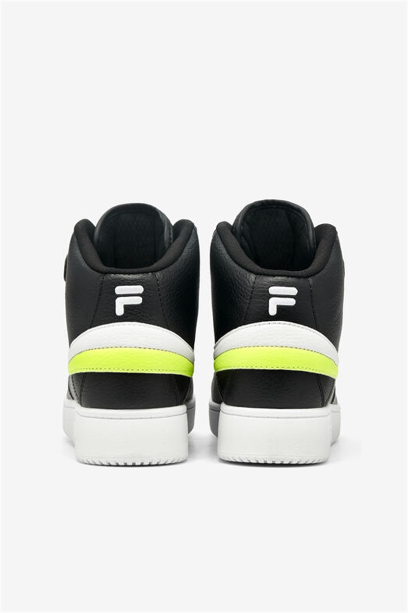 Black / Yellow / White Men's Fila A-High Shoes | Saudi Arabia-761938
