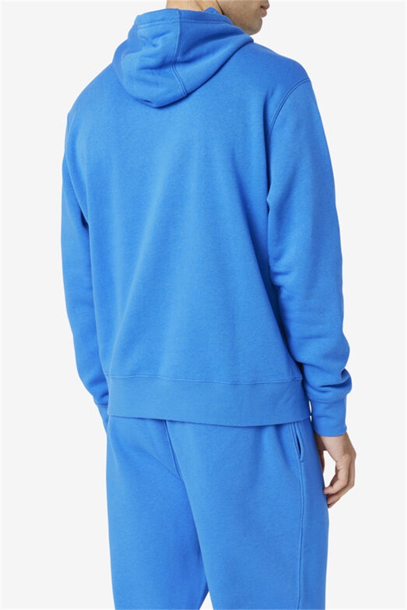 Blue Men's Fila Algot Hoodie | Saudi Arabia-018657
