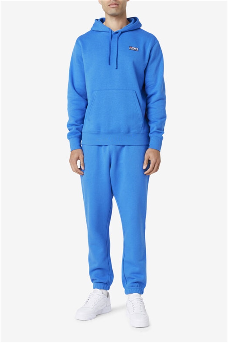 Blue Men's Fila Algot Hoodie | Saudi Arabia-018657
