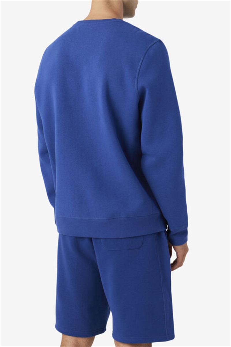 Blue Men's Fila Kory Crewneck Sweatshirts | Saudi Arabia-736821