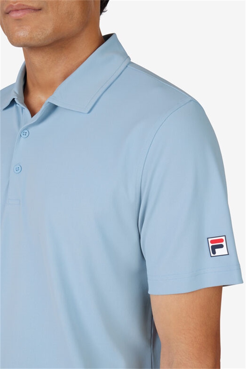 Blue Men's Fila Match Point Polo Shirts | Saudi Arabia-735289